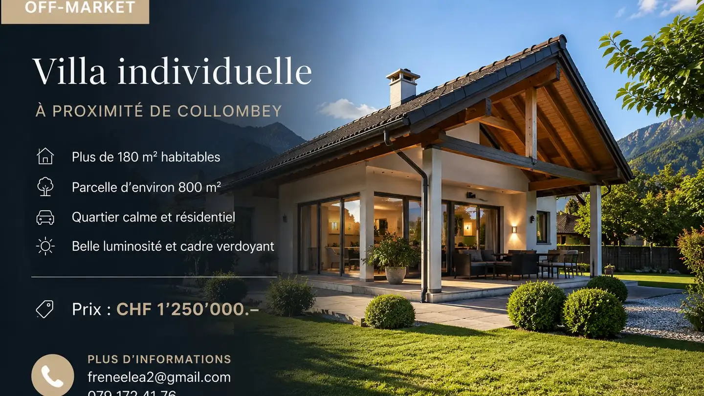 Maison individuelle à vendre - 1868 Collombey