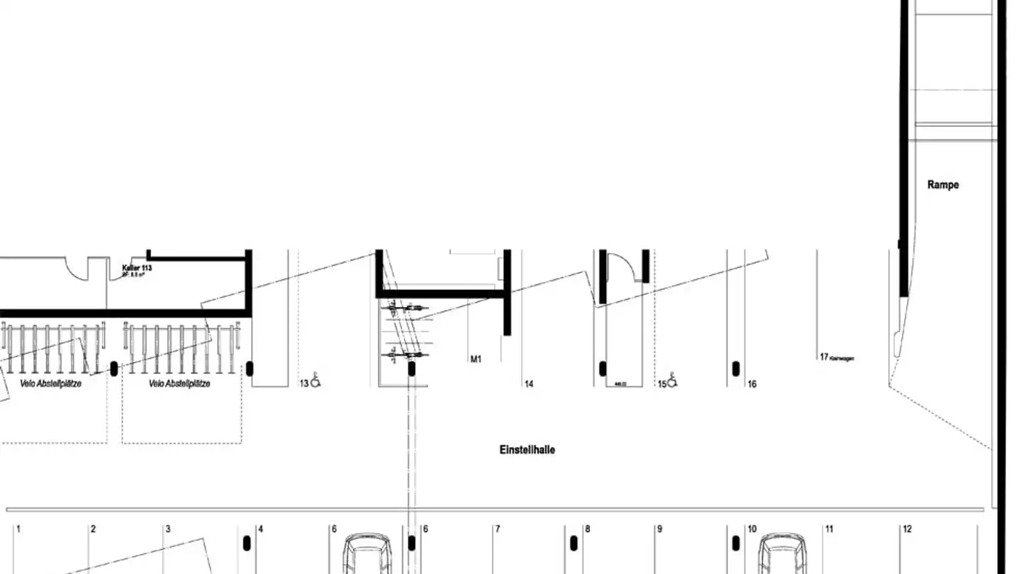 Place de parking souterraine à louer - Regensbergstrasse 85, 8050 Zürich - Photo 3