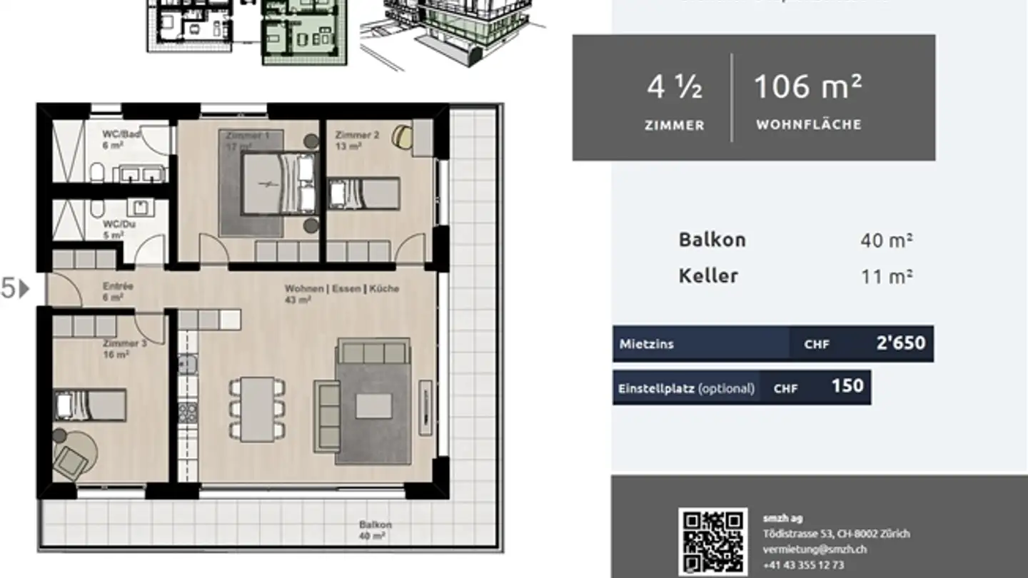 Appartamento in affitto - Simplonstrasse 48, 2540 Grenchen - Foto 3