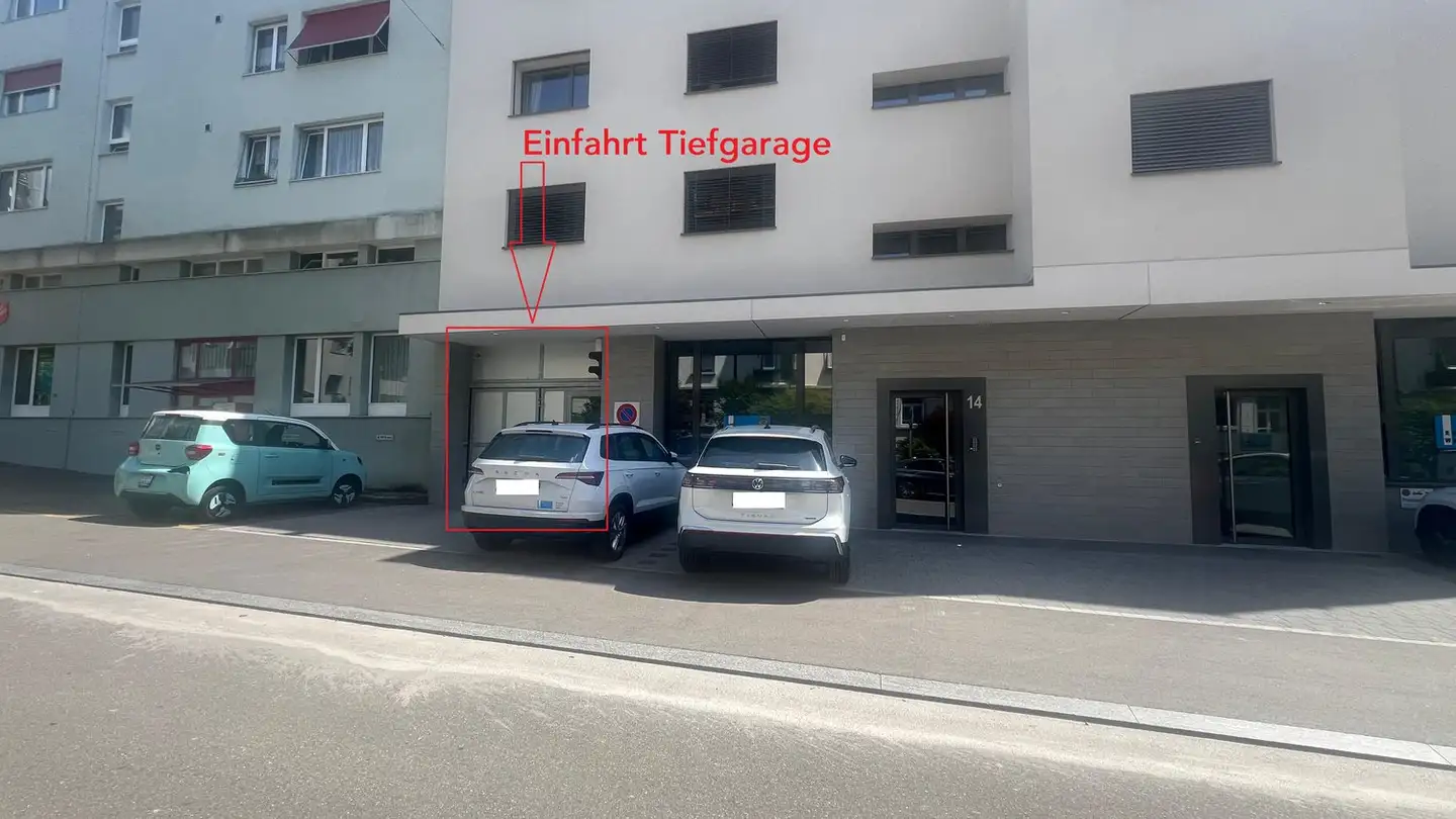 Place de parking souterraine à louer - Minervastrasse 110, 8032 Zürich