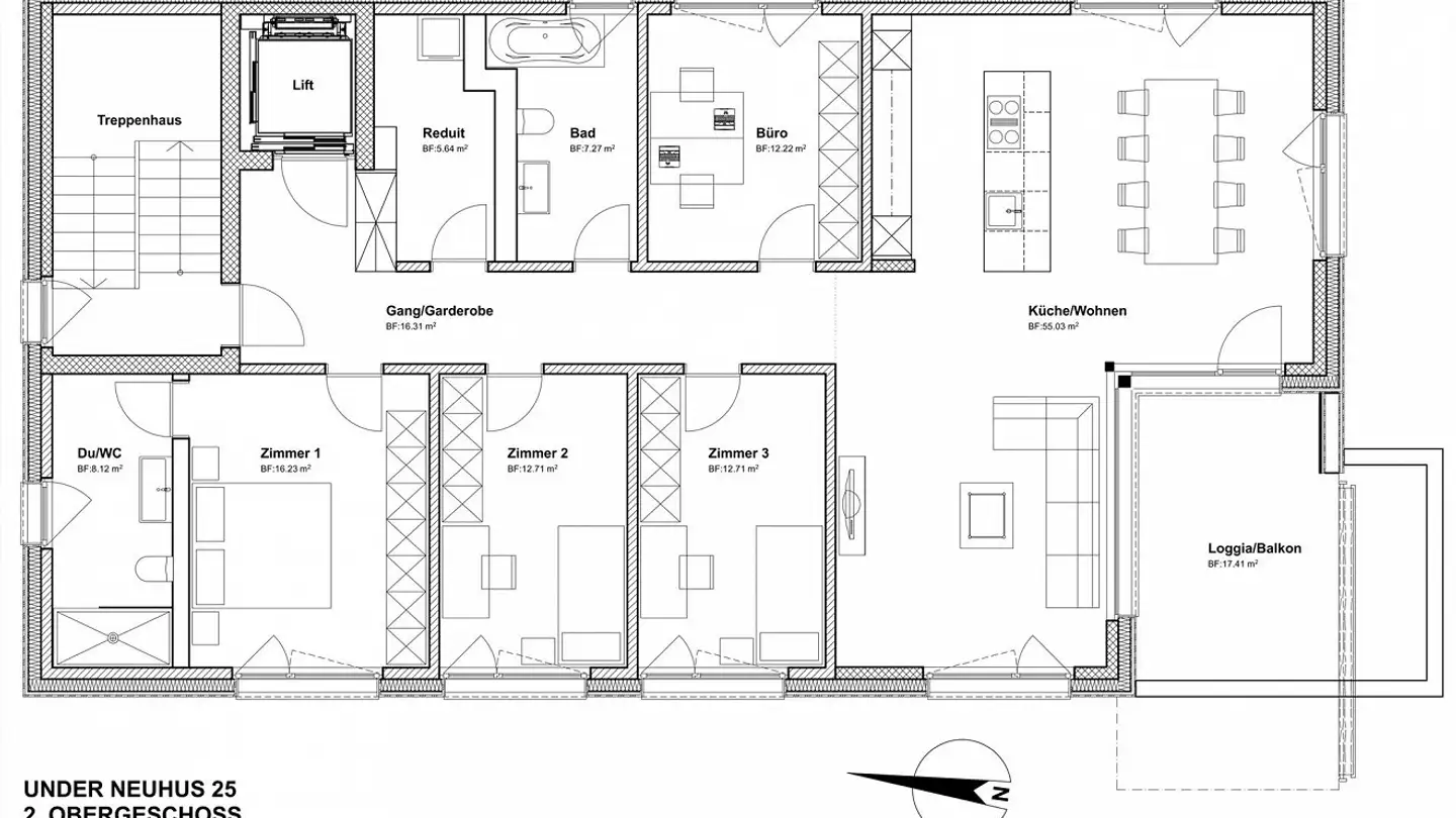 Appartement à louer - Under Neuhus 25, 6017 Ruswil - Photo 3
