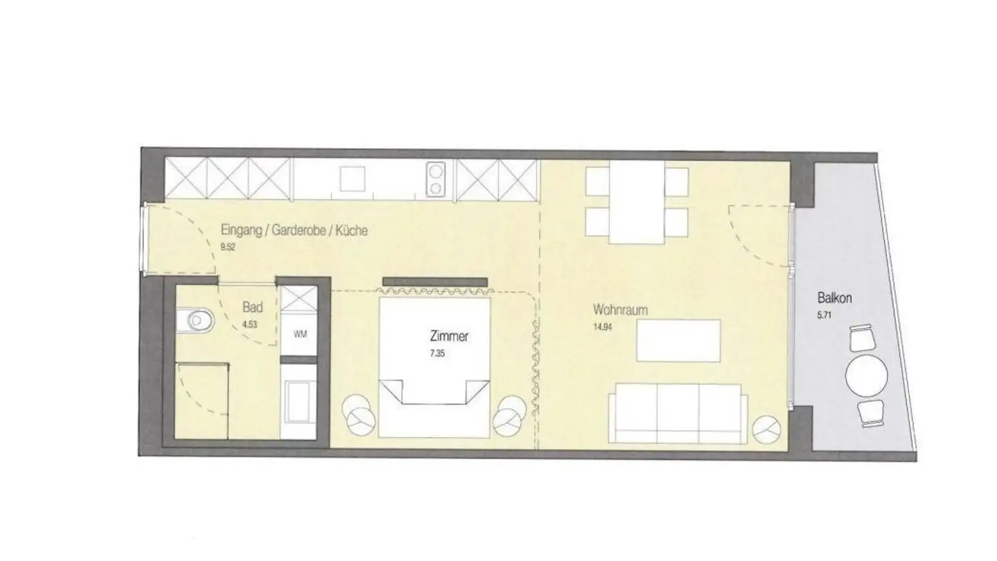 Stanza singola in affitto - Schützenstrasse 34, 8280 Kreuzlingen - Foto 3