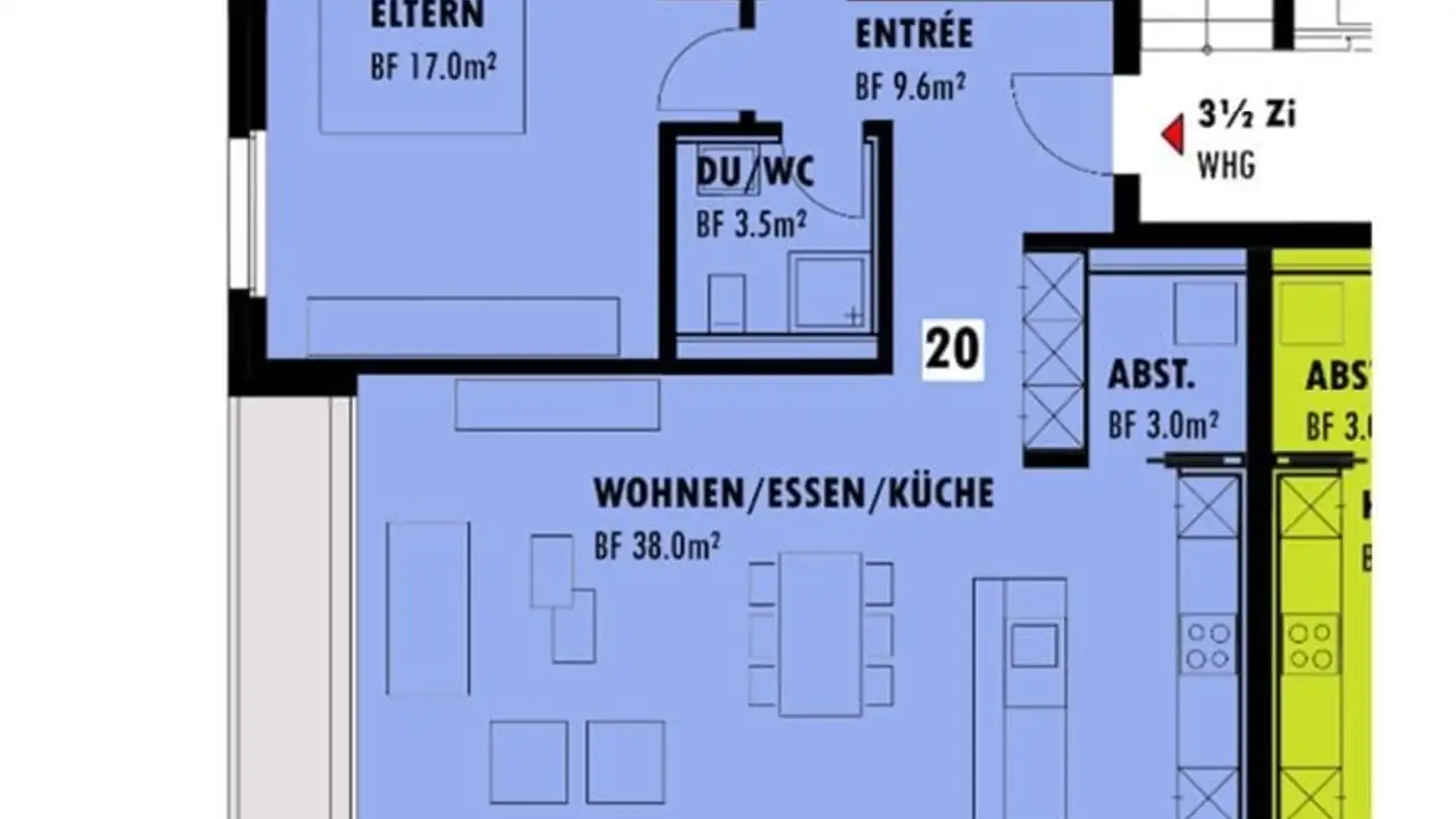 Apartment for rent - Grofenbrüelstrasse 2d, 7323 Wangs - Photo 3