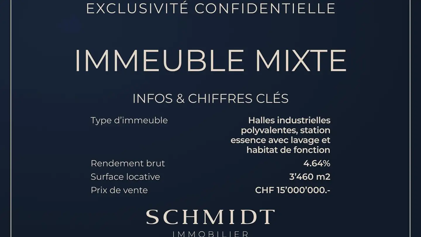 Immeuble mixte à vendre - 1920 Martigny