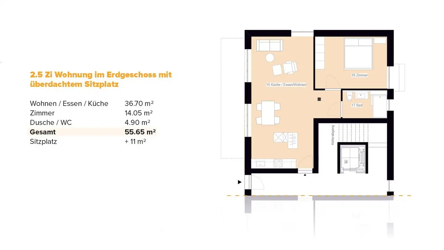 Apartment for rent - Breitenstrasse 1b, 5420 Ehrendingen - Photo 3