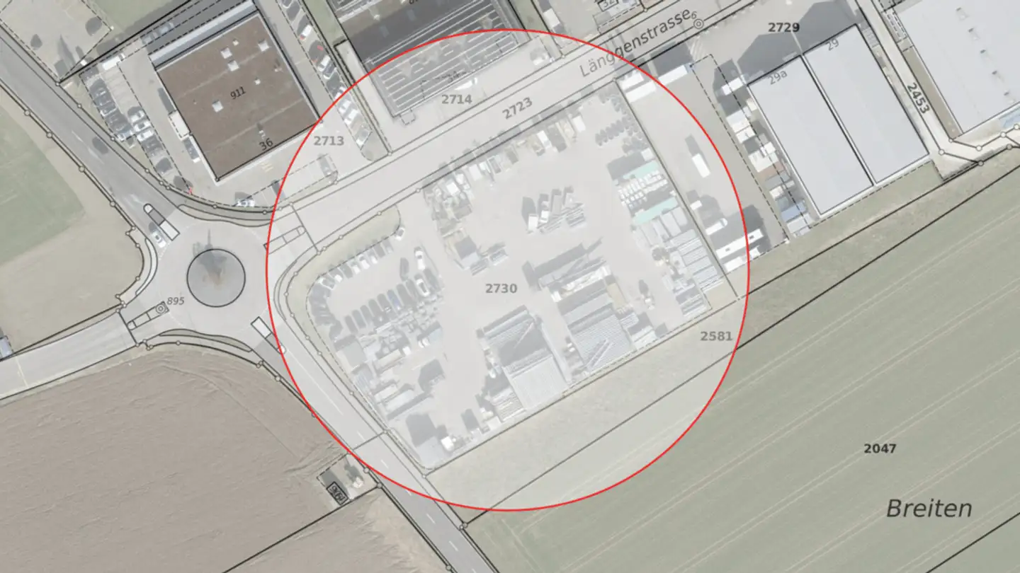 Commercial building plot for rent - Länggenstrasse, 8184 Bachenbülach