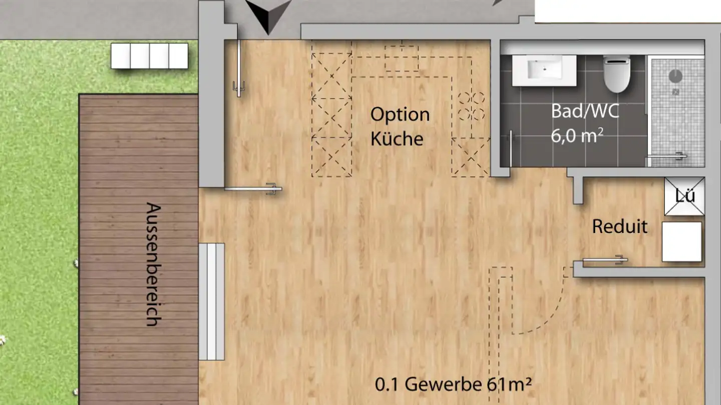 Commerciale in affitto - Bahnhofstrasse 50, 8854 Siebnen - Foto 4