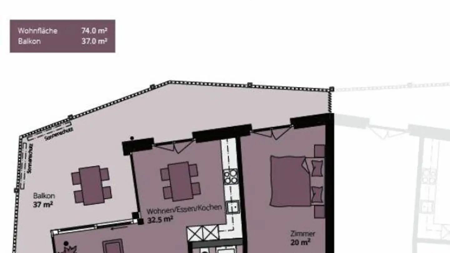 Wohnung mieten - Jungfraustrasse 6, 4665 Oftringen - Foto 4