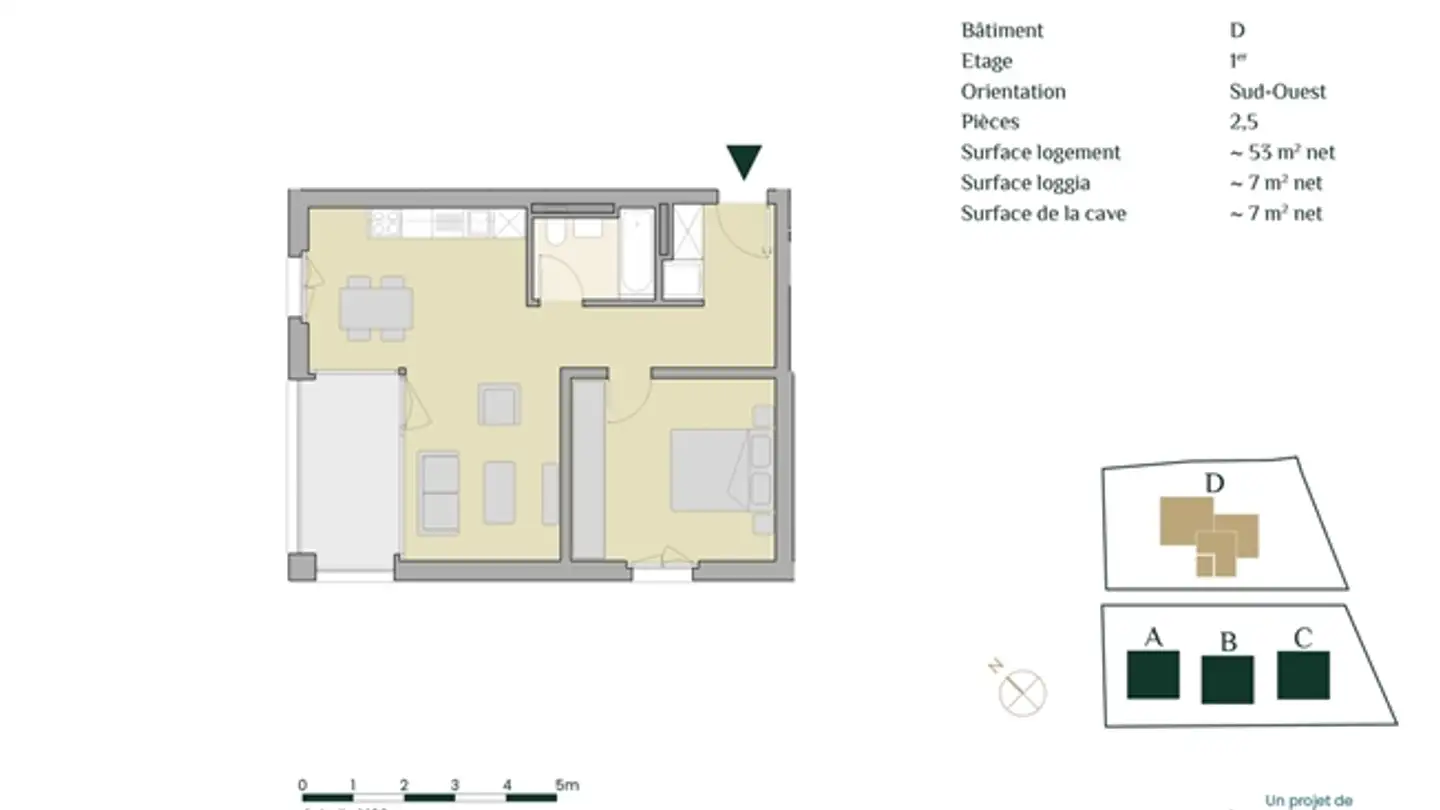 Appartamento in affitto - Impasse De La Fava 1, 1566 St-Aubin FR - Photo 2