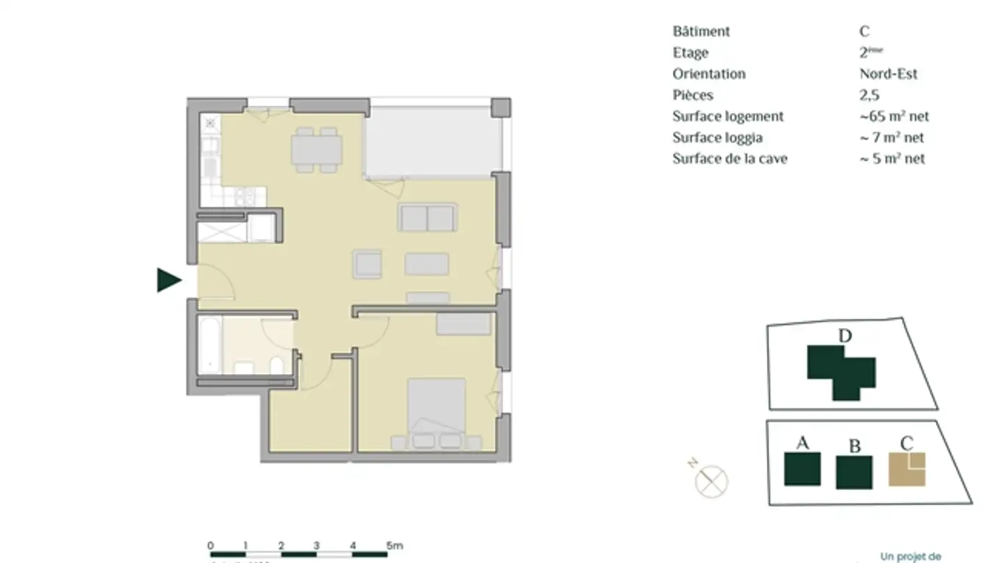 Appartamento in affitto - Impasse De La Fava 1, 1566 St-Aubin FR - Photo 3