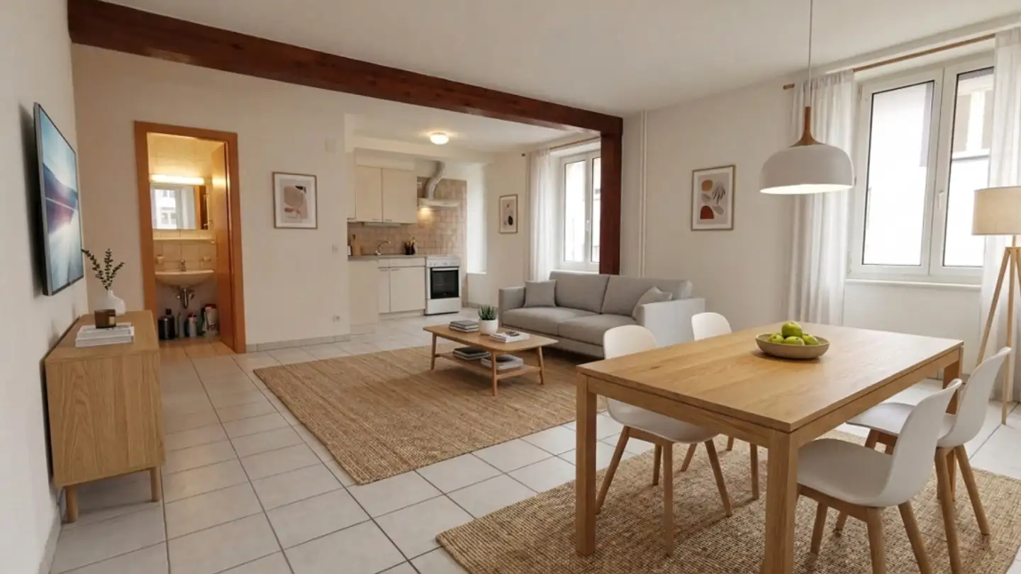 Wohnung mieten - Rue Daniel-Jeanrichard 32, 2400 Le Locle - Foto 3