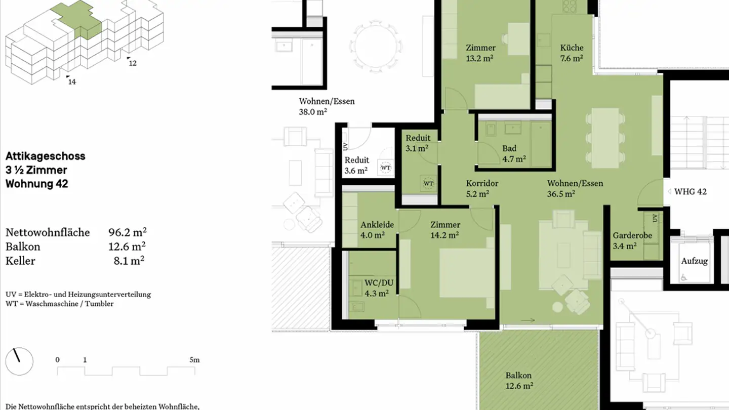 Appartamento in affitto - Waldweg 14, 6005 Luzern - Photo 2