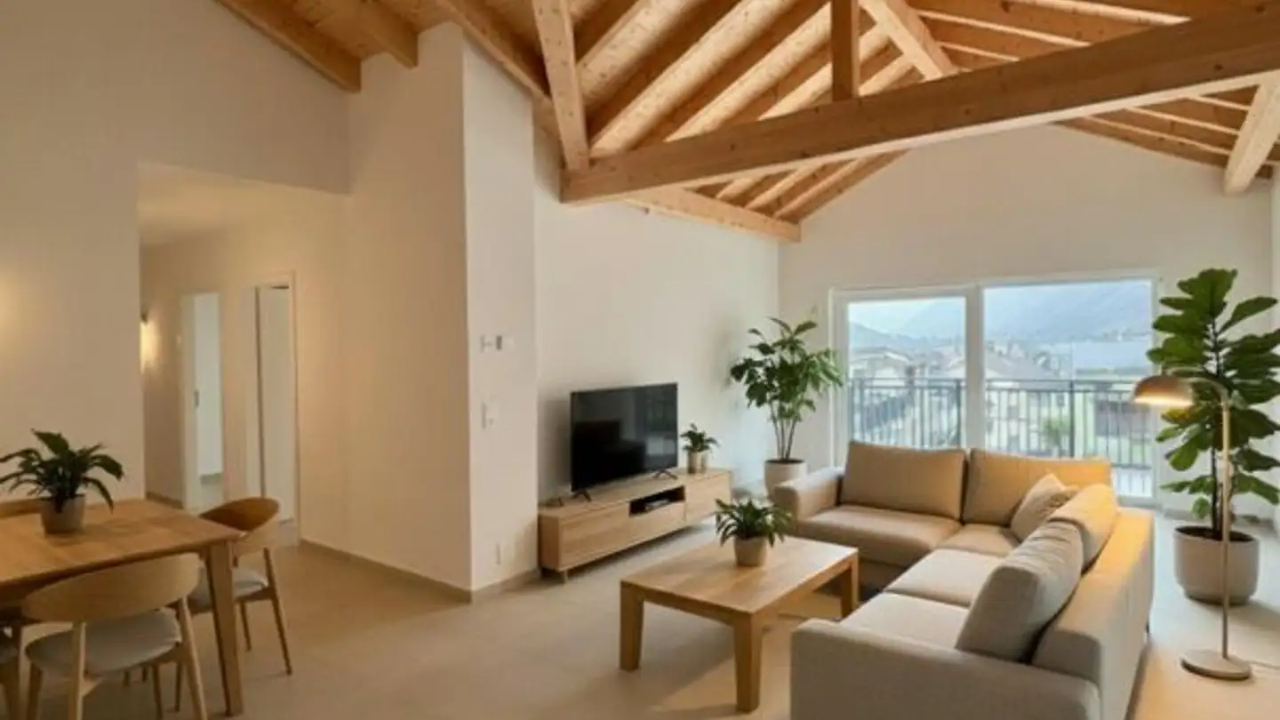 Attico in affitto - Rue Du Bourg-Dernier 9, 1896 Vouvry