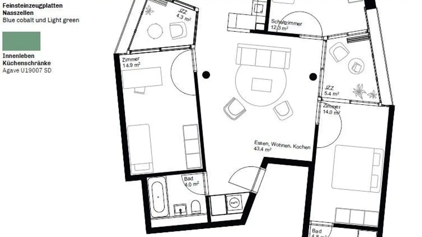 Appartement à louer - Ziegeleiweg 5, 6048 Horw - Photo 2