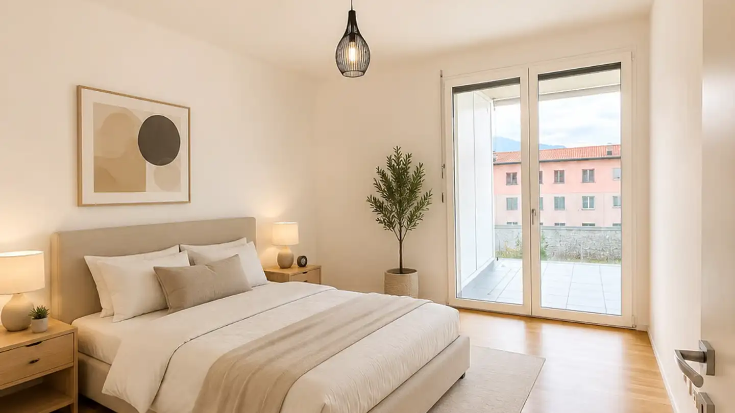 Attique à louer - Viale Carlo Pereda 5, 6828 Balerna