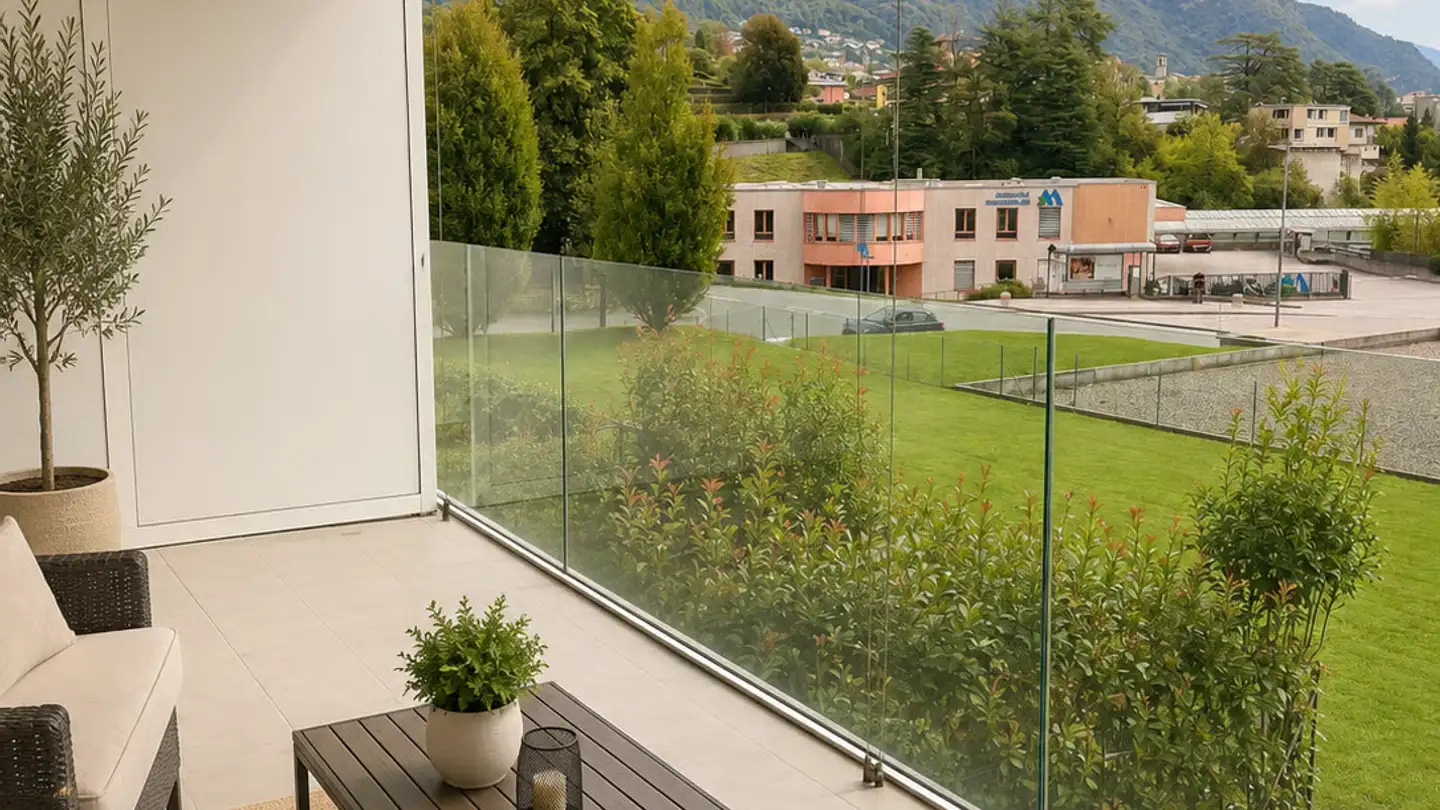 Attique à louer - Viale Carlo Pereda 5, 6828 Balerna - Photo 3