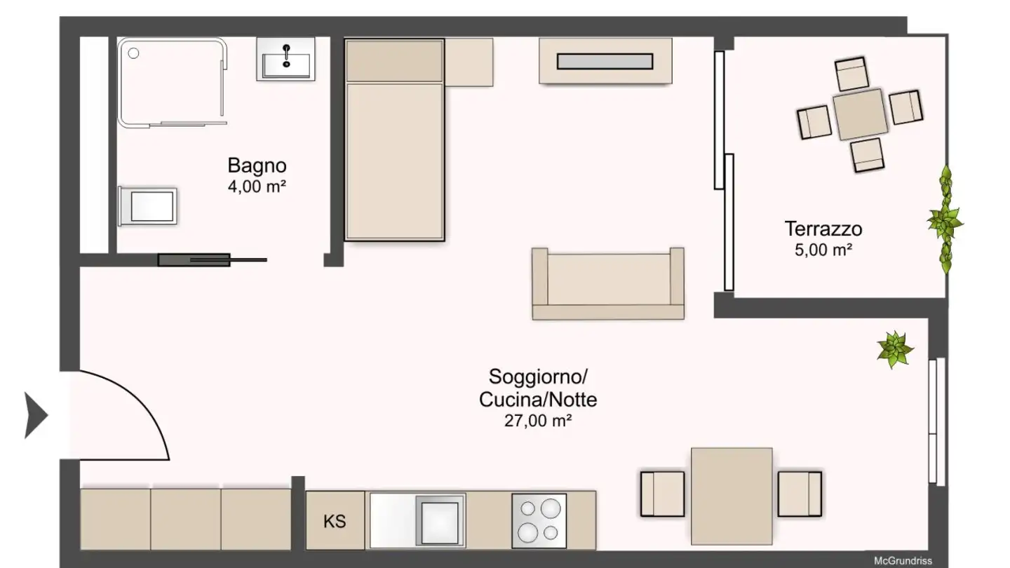 Wohnung mieten - Via San Gottardo, 6596 Gordola - Foto 2
