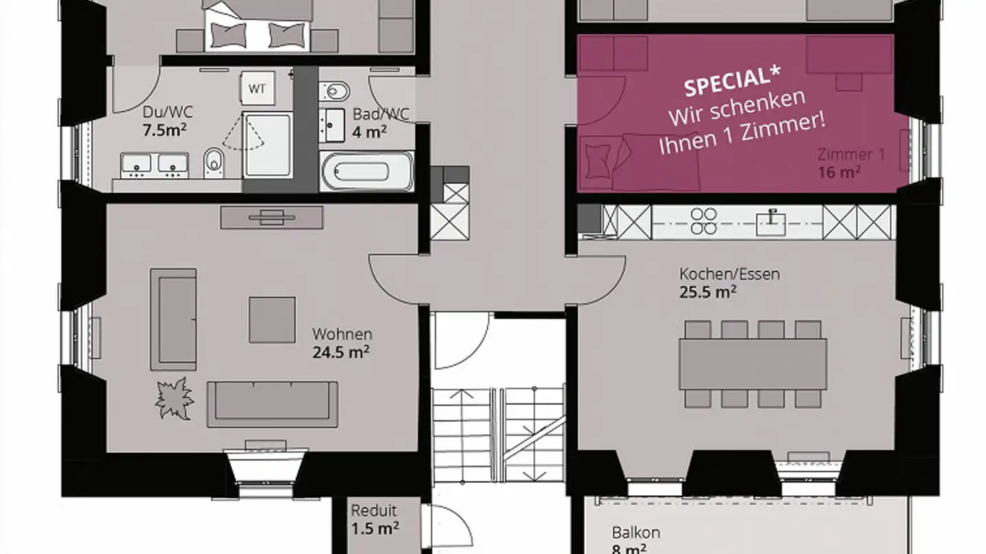 Apartment for rent - Bremgarterstrasse 17, 5525 Fischbach-Göslikon - Photo 2