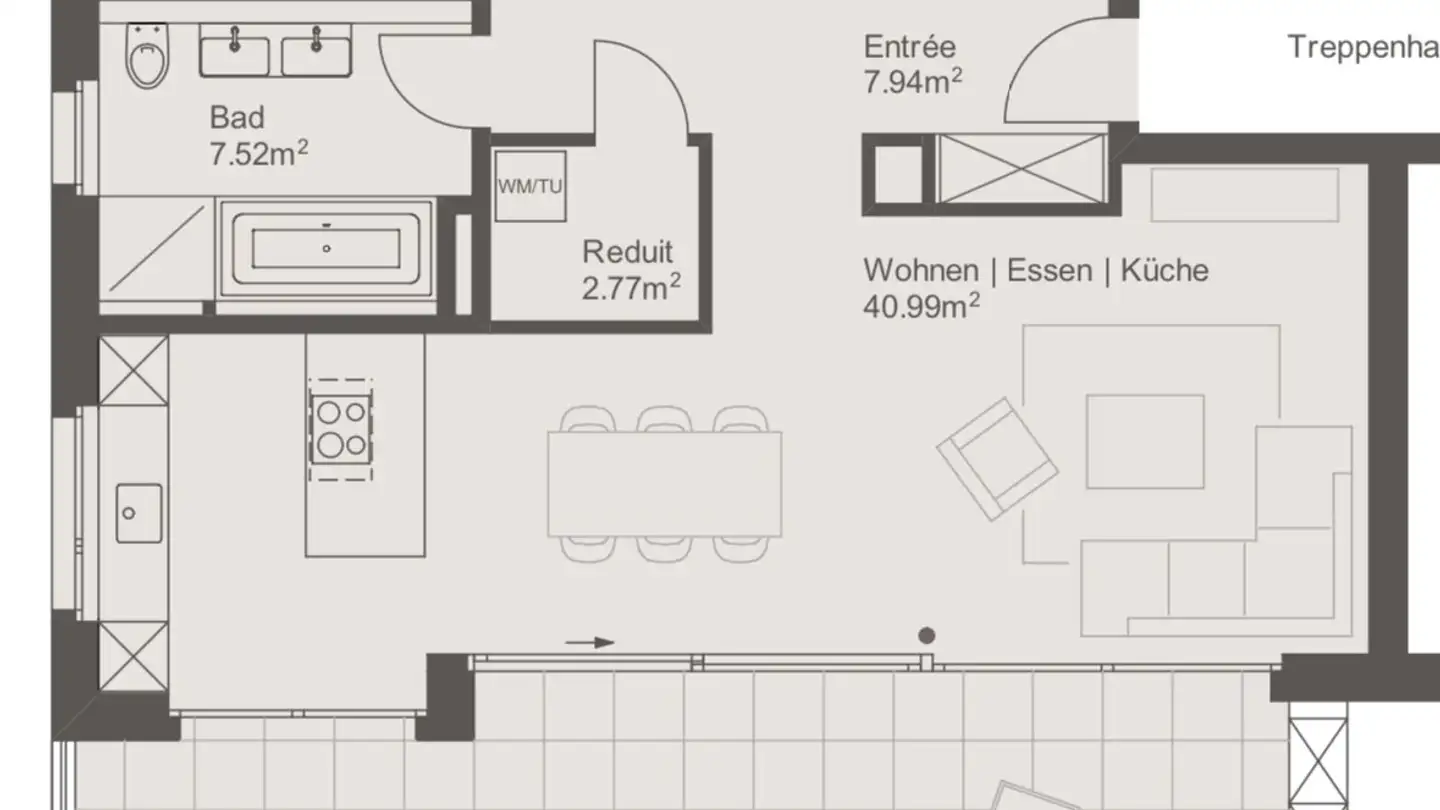 Appartement à louer - Plattenstrasse 5, 5736 Burg AG - Photo 2