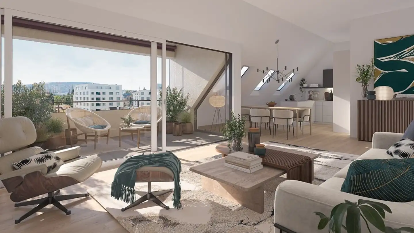 Attic flat for sale - Glatttalstrasse 16, 8052 Zürich