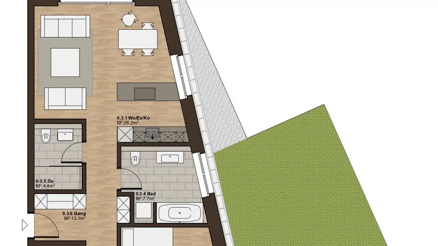 Appartement à louer - Kronengasse 2, 9463 Oberriet SG
