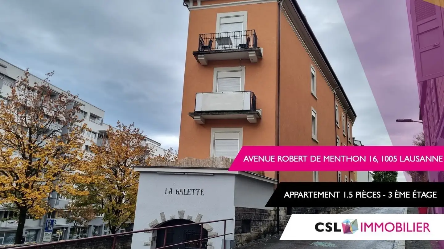 Wohnung mieten - Avenue Menthon 16, 1005 Lausanne
