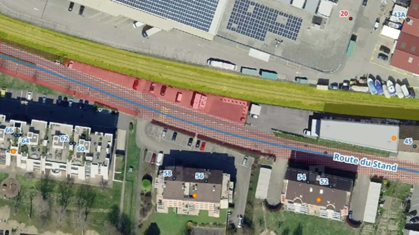 Place de parking extérieure à louer - Route Du Stand, 1260 Nyon