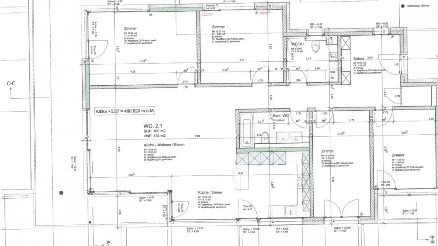 Attique à louer - Rotkornstrasse 16, 5727 Oberkulm - Photo 2