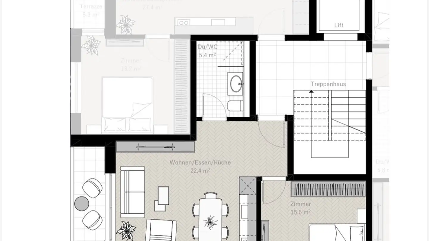 Appartement à louer - Allmendstrasse 4, 8304 Wallisellen - Photo 2