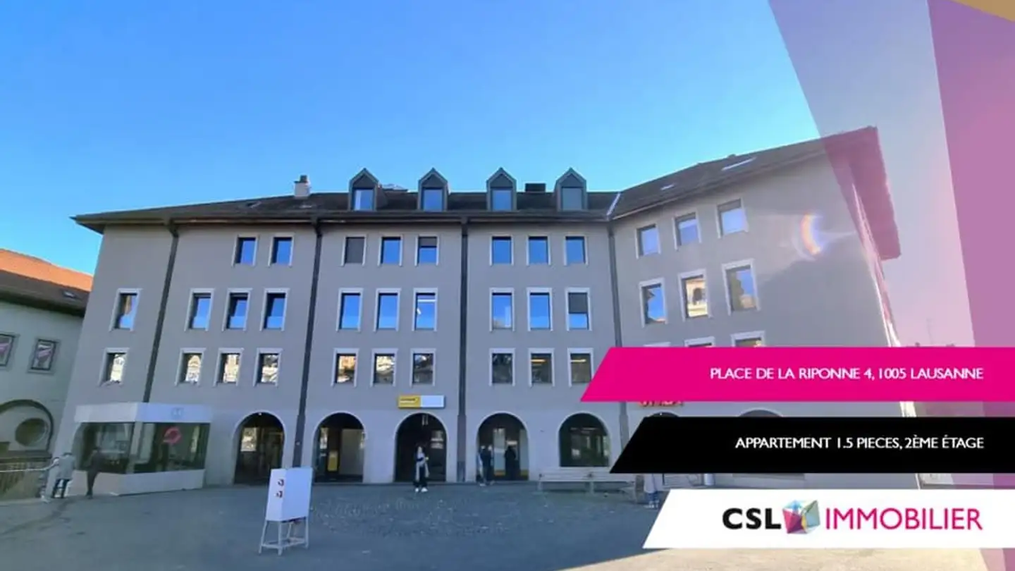 Appartement à louer - Place De La Riponne 4, 1005 Lausanne
