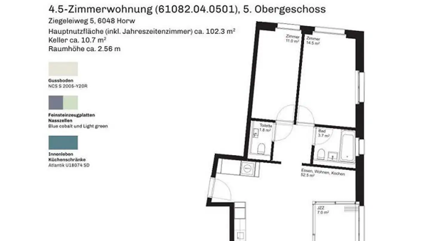 Appartement à louer - Ziegeleiweg 5, 6048 Horw - Photo 2