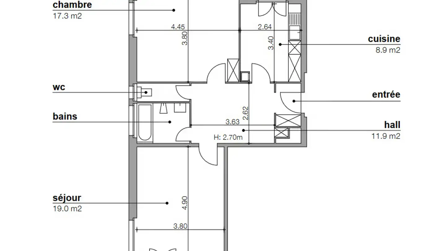 Appartamento in affitto - Chemin De Passerose 2, 1006 Lausanne - Foto 2