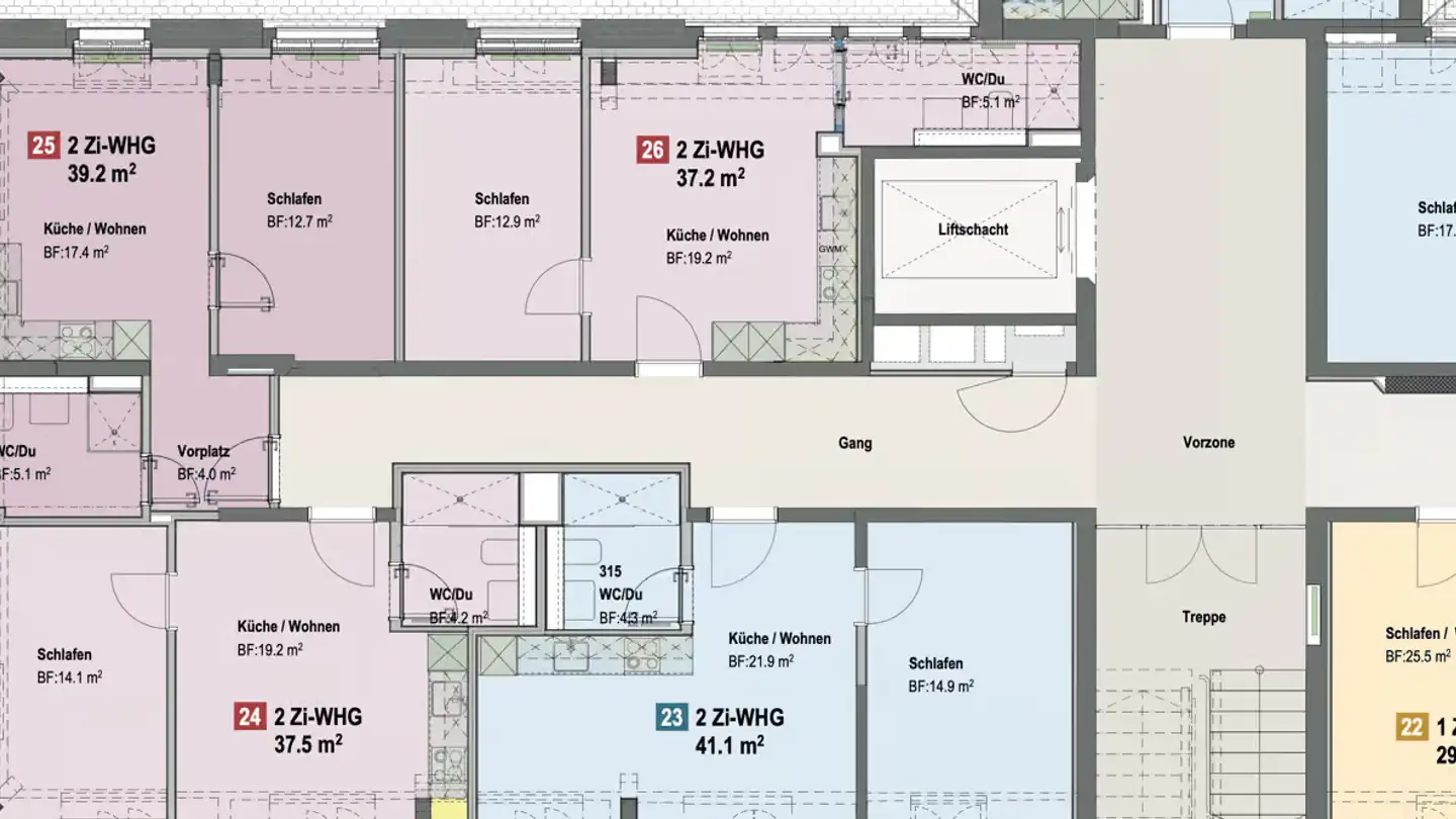 Apartment for rent - Socinstrasse 55, 4051 Basel - Photo 2
