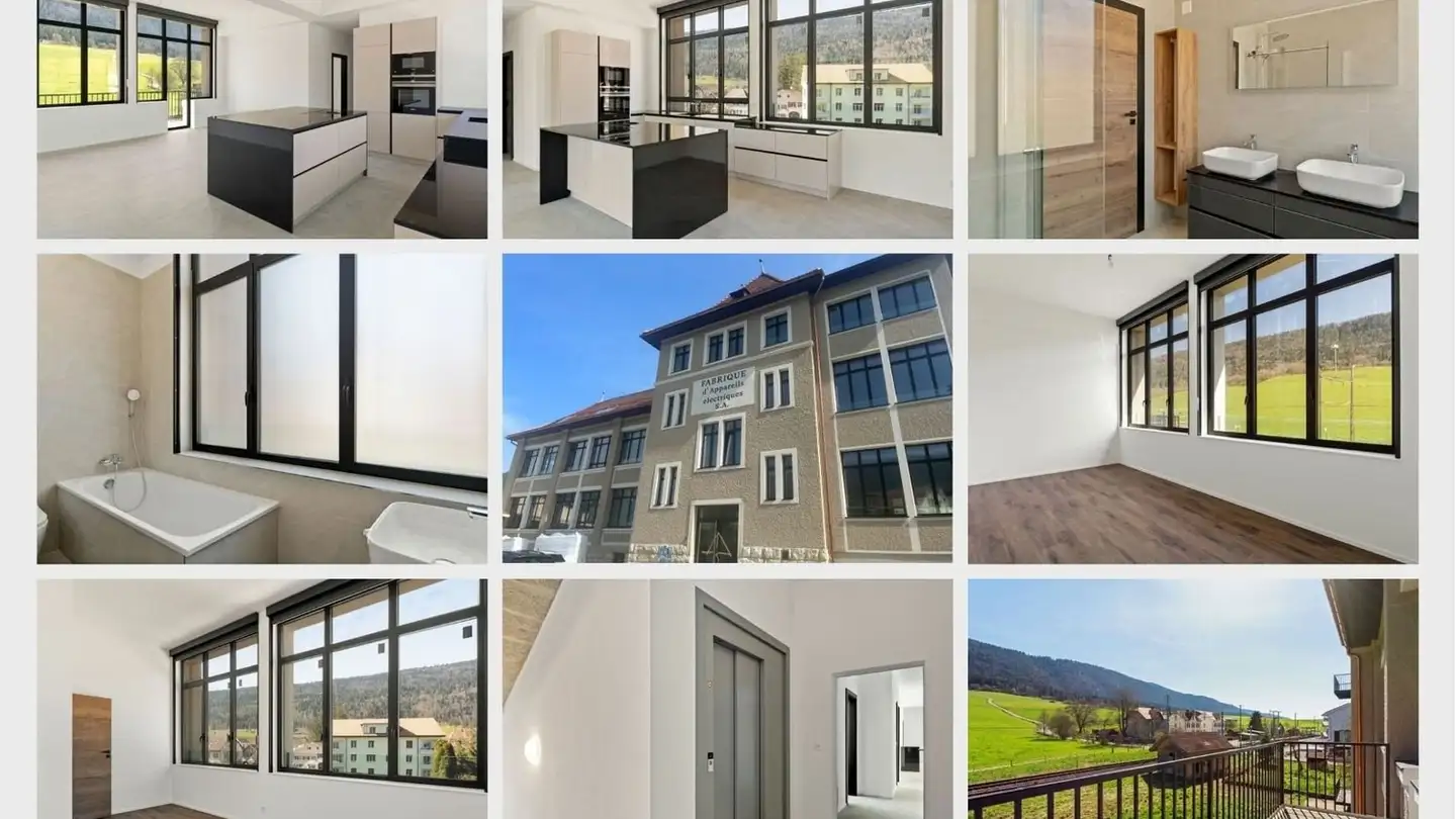 Appartement à louer - Bellevue 1, 2608 Courtelary