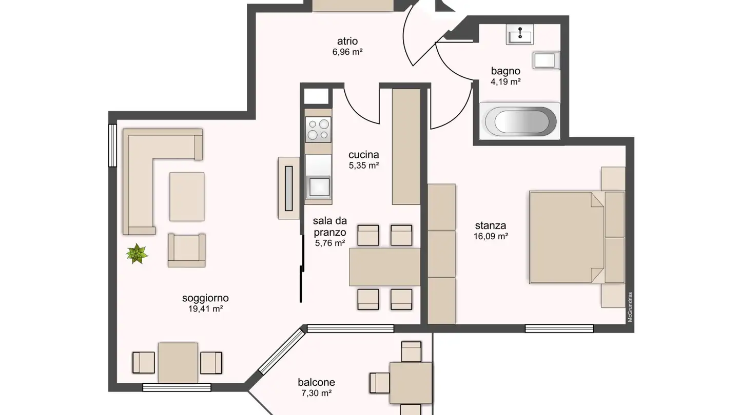 Wohnung mieten - Via Pizzo Di Claro, 6500 Bellinzona