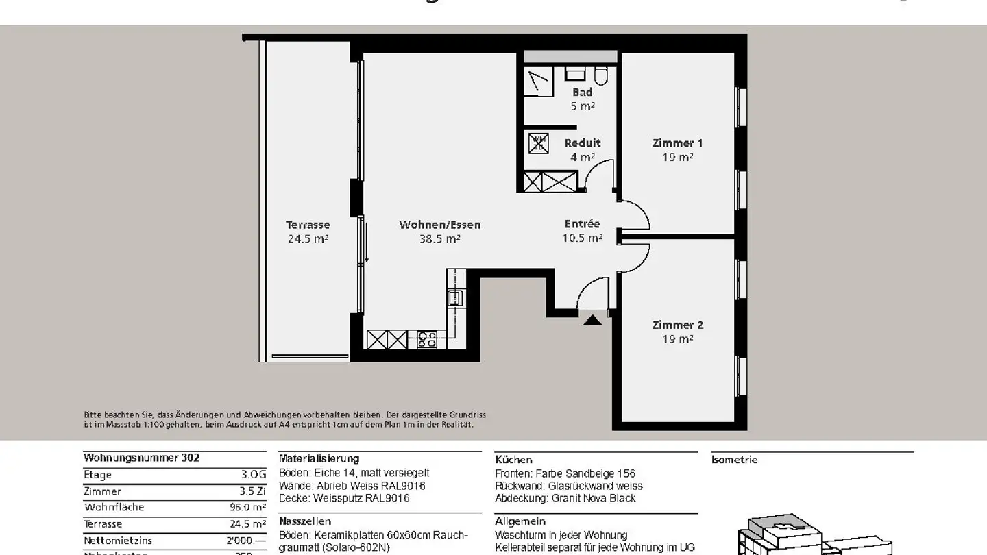 Appartement à louer - Bahnhofstrasse 15, 4242 Laufen - Photo 4