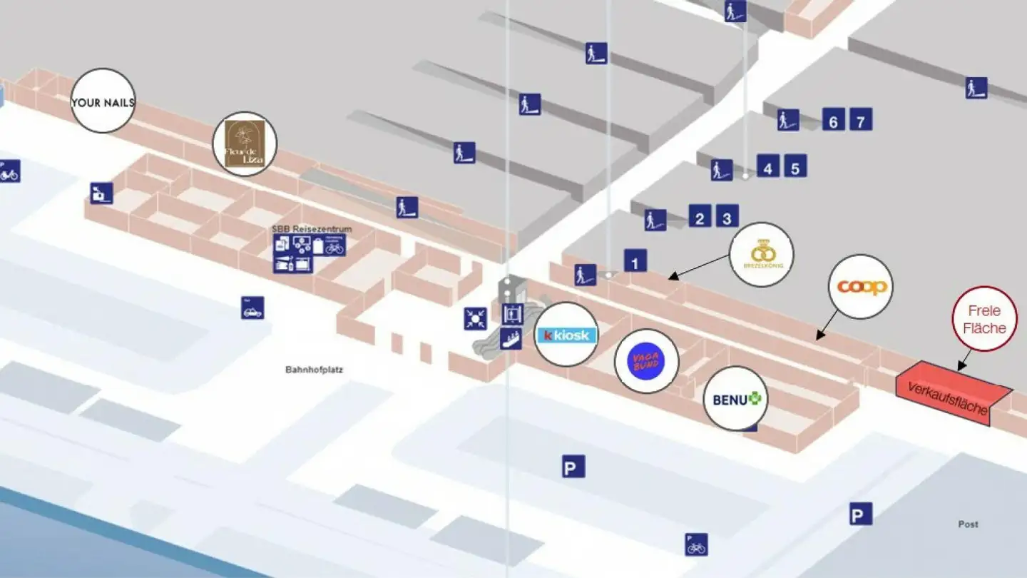Negozio in affitto - Place De La Gare / Bahnhofplatz 4, 2502 Biel/Bienne - Foto 4