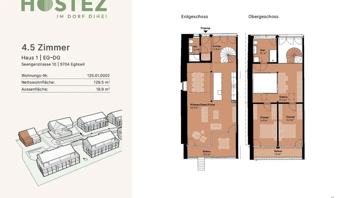 Duplex in affitto - Seengerstrasse 10, 5704 Egliswil - Foto 2