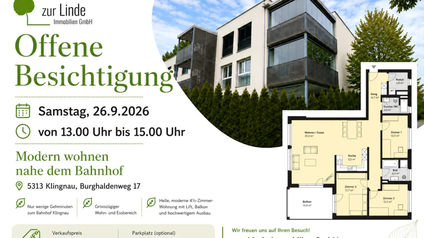 Apartment for sale - Burghaldenweg 17, 5313 Klingnau