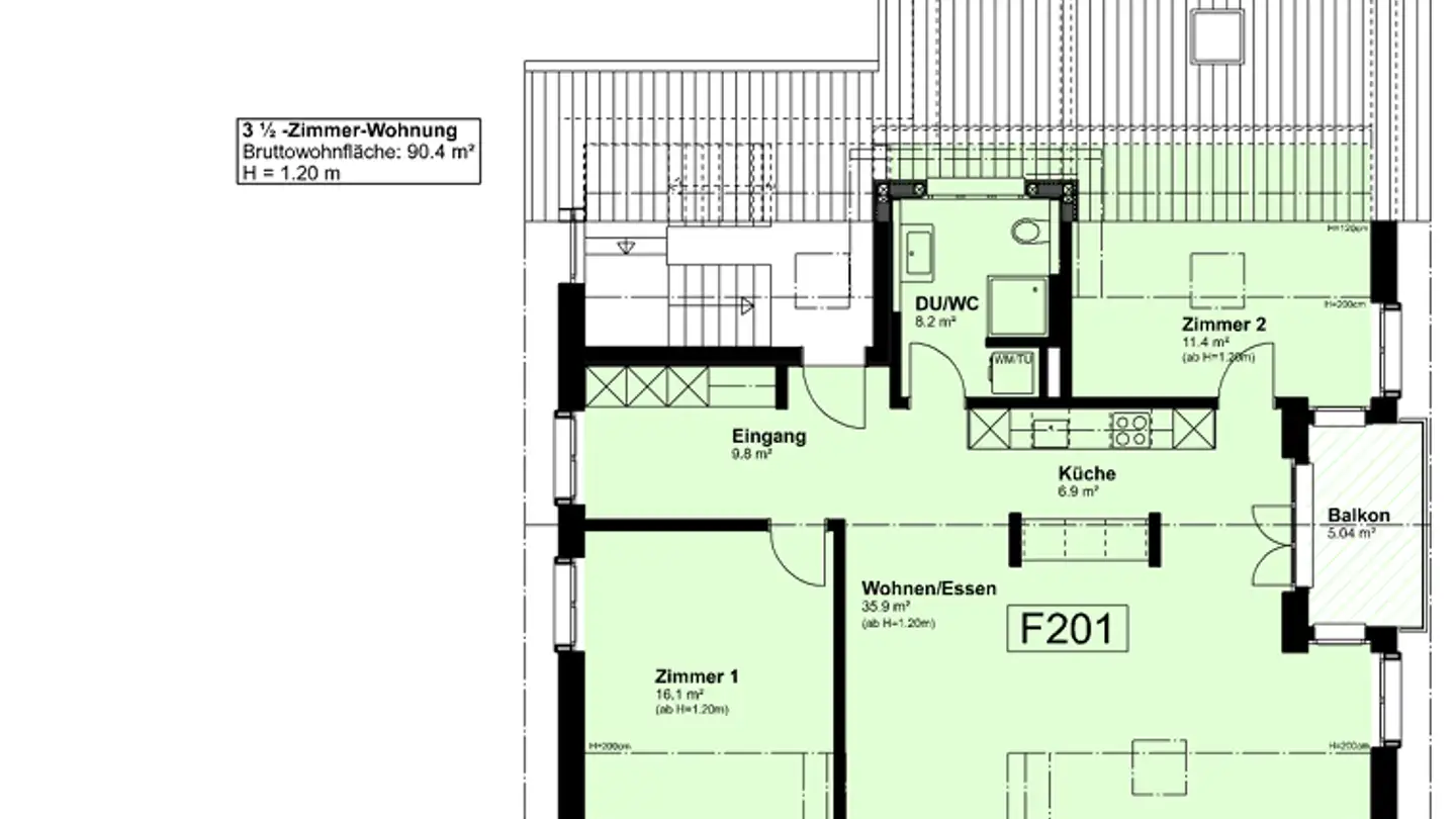 Appartement à louer - Böllerain 6, 8106 Adlikon b. Regensdorf - Photo 2