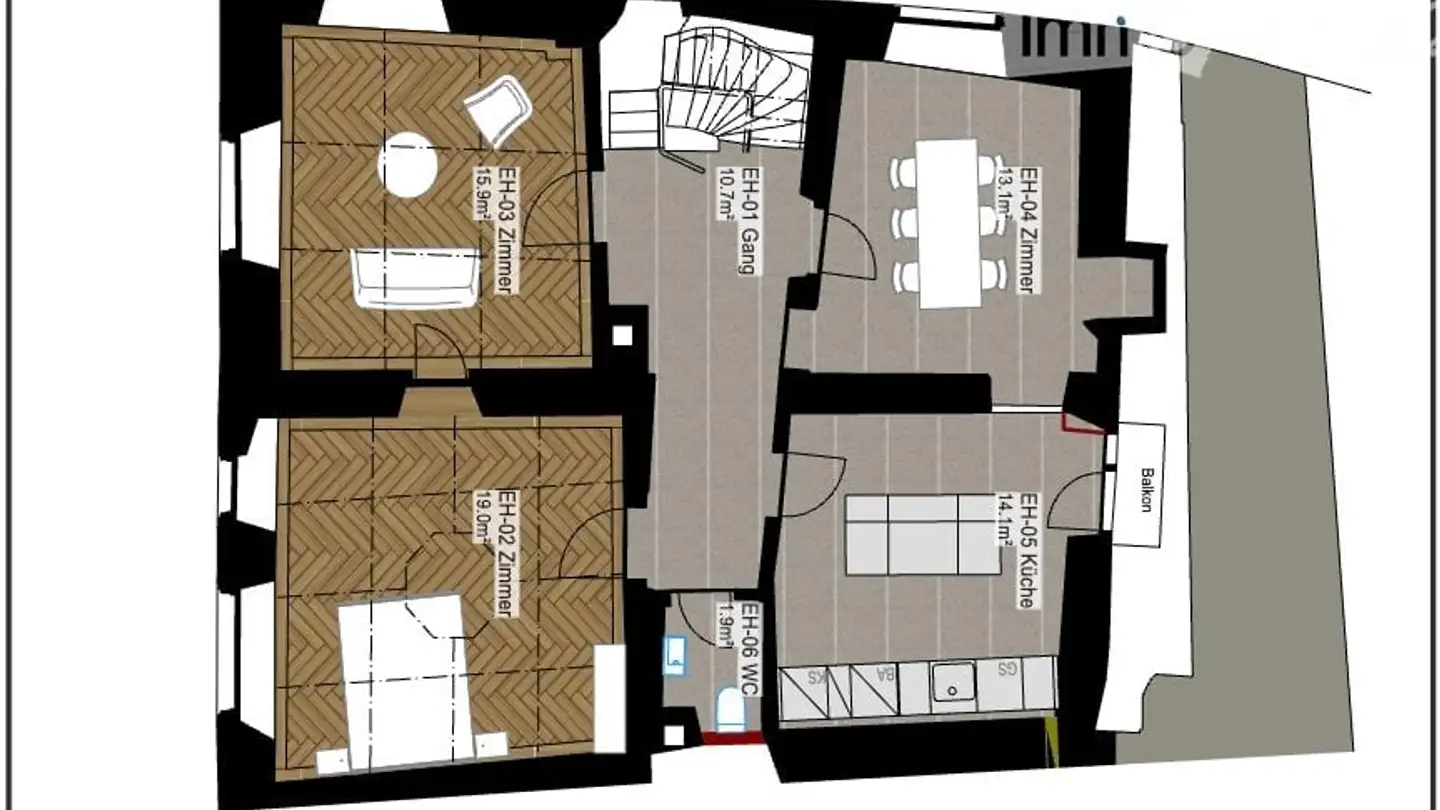 Wohnung mieten - Herrengasse 15, 7000 Chur