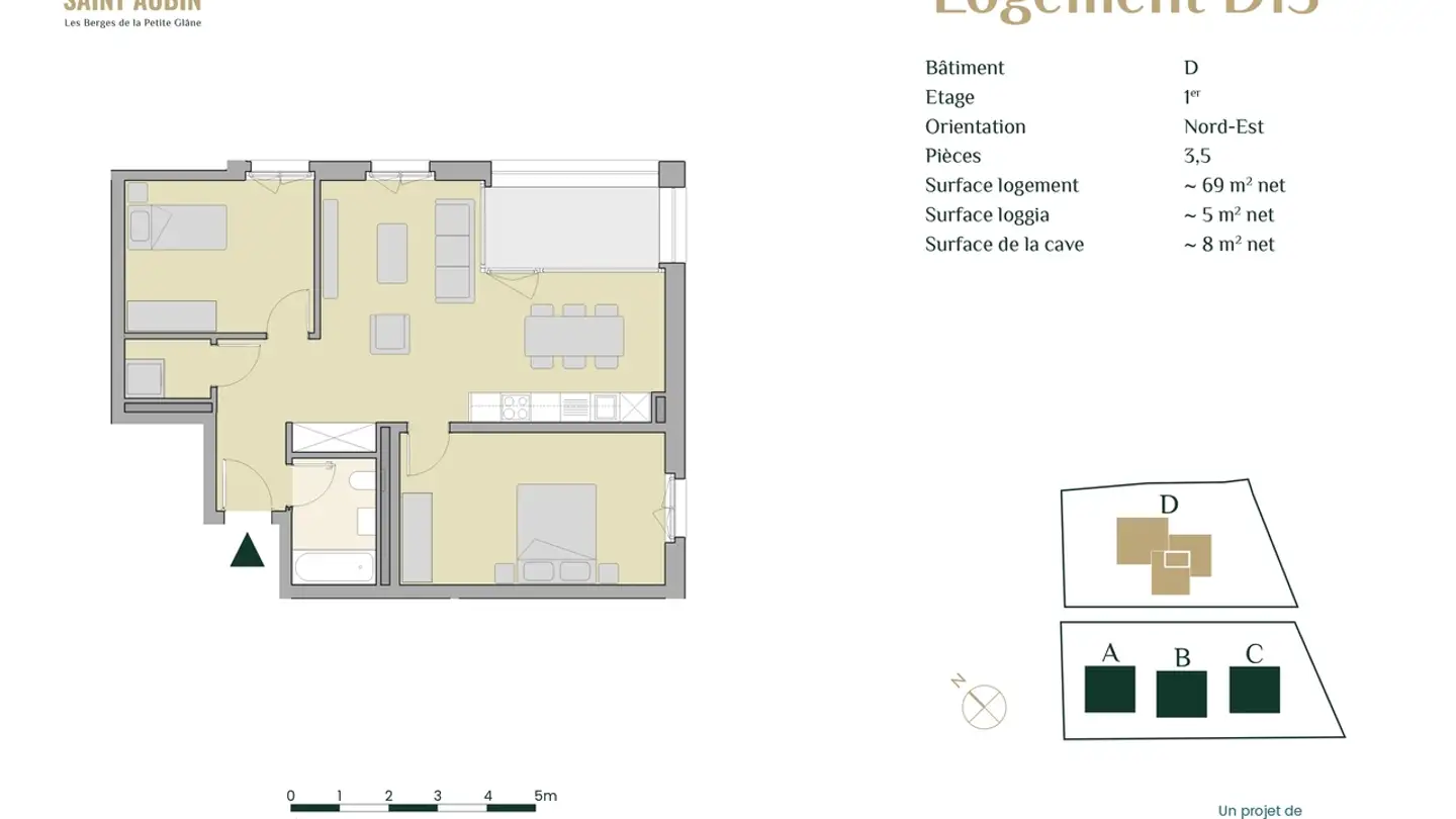 Wohnung mieten - Impasse De La Fava 1, 1566 St-Aubin FR