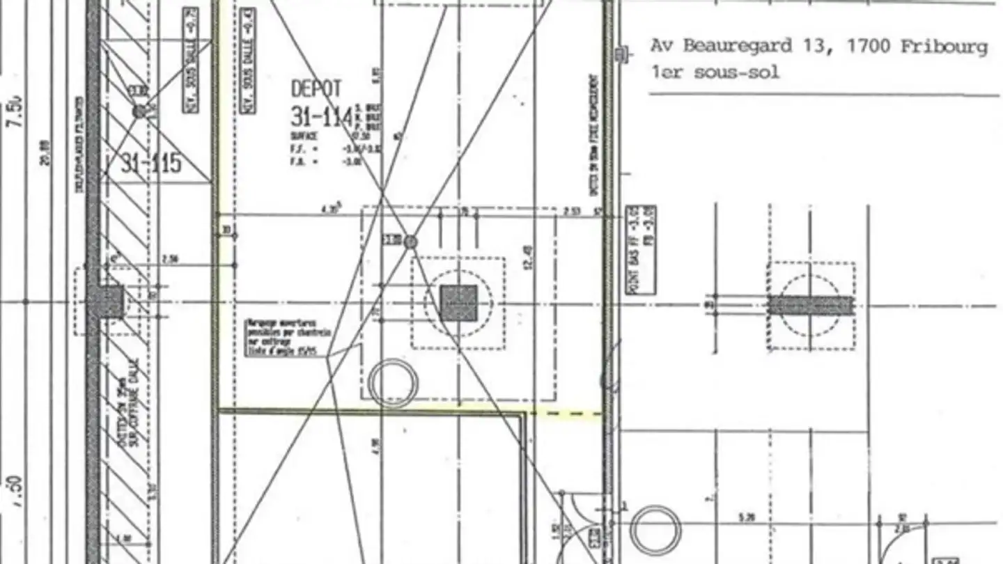 Espace de stockage à louer - Avenue Beauregard 11, 1700 Fribourg