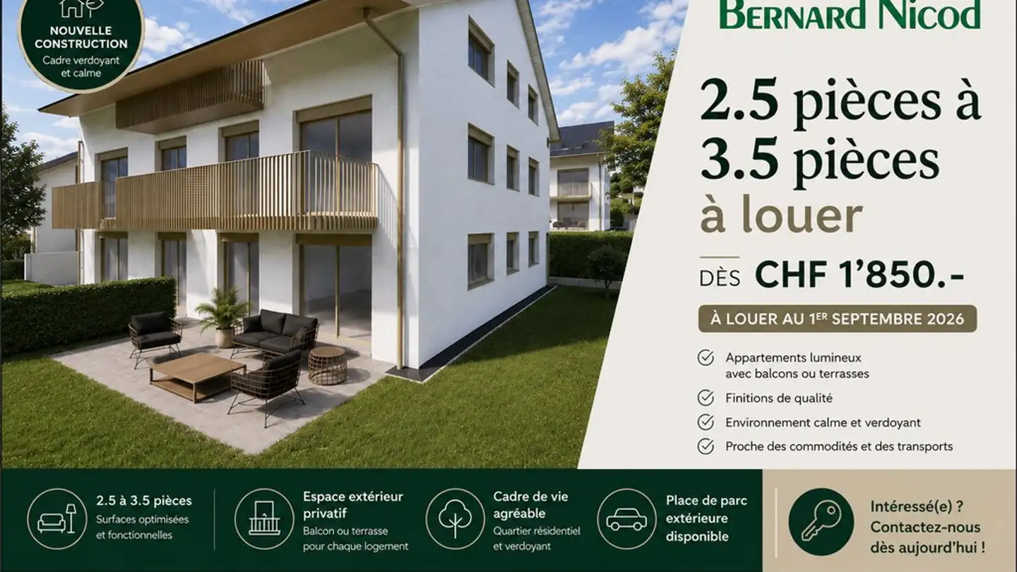 Appartement à louer - Chemin Du Grand-Champ 19, 1008 Prilly