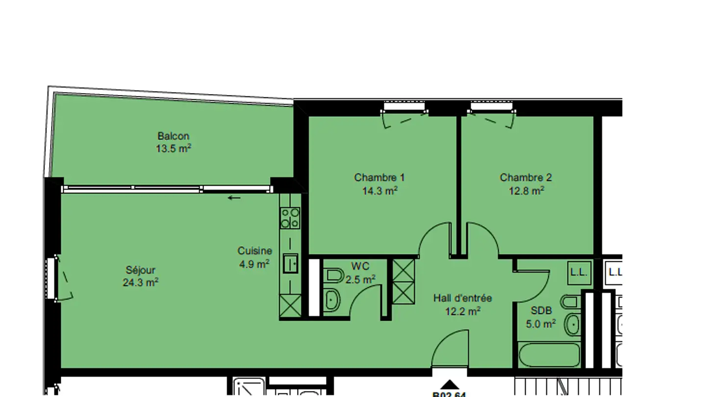 Wohnung mieten - Promenade De L'eglantine 10, 1110 Morges