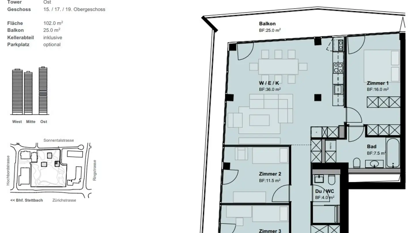 Appartement à louer - Sonnentalstrasse 13, 8600 Dübendorf - Photo 2