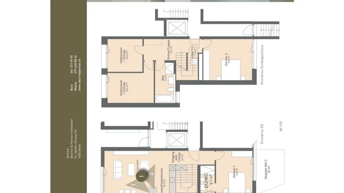 Duplex for sale - Lörracherstrasse, 4125 Riehen