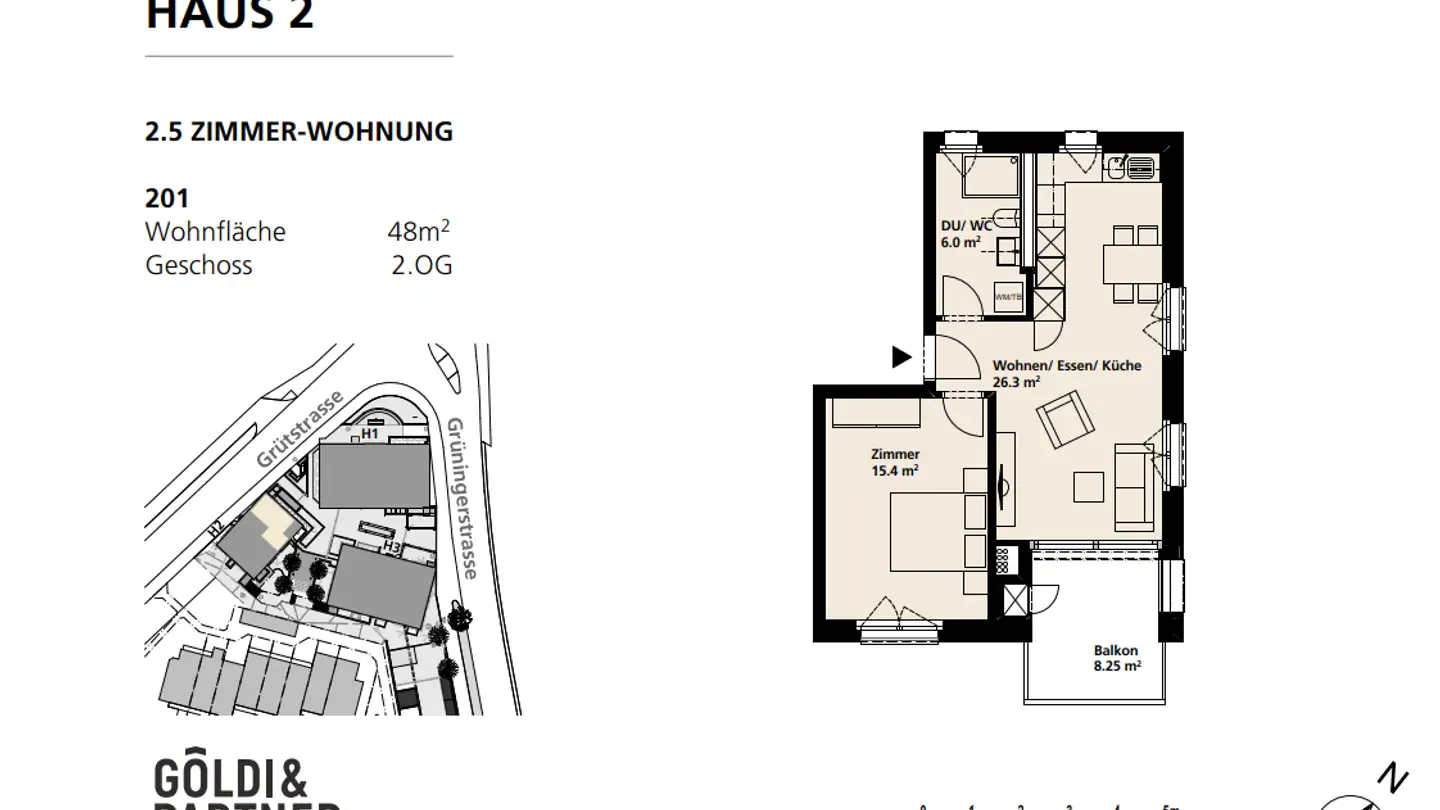 Appartement à louer - Grüningerstrasse 22c, 8624 Grüt (Gossau ZH) - Photo 2