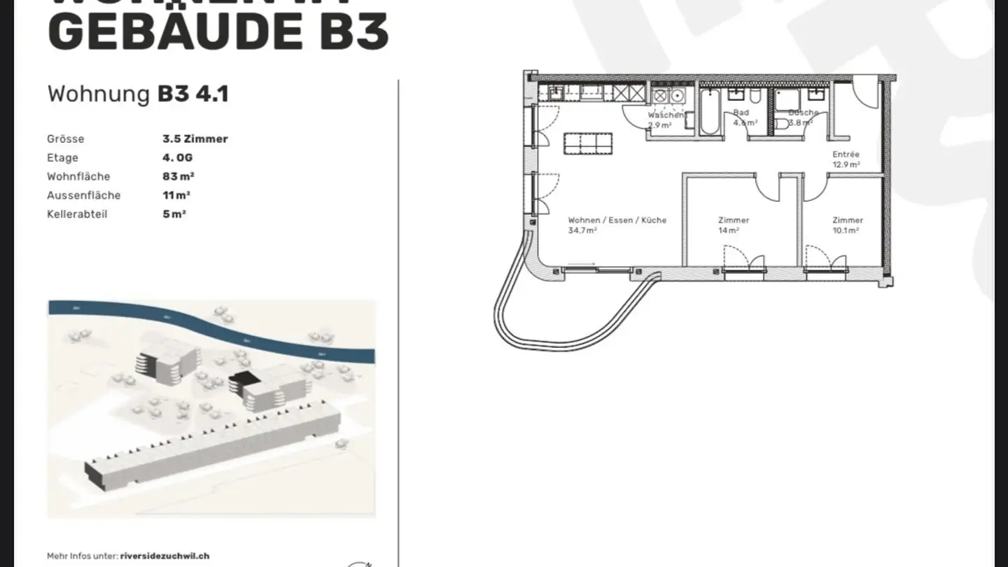 Apartment for rent - Allmendweg 38, 4528 Zuchwil - Photo 2