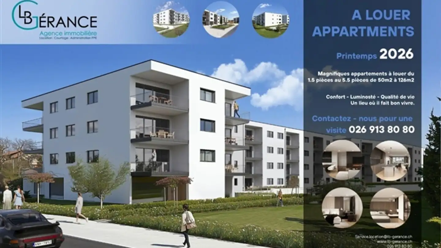 Wohnung mieten - 1726 Farvagny-le-Grand